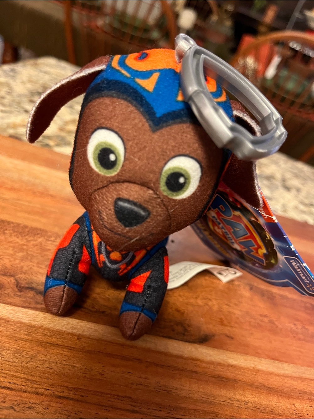 Nickelodeon PAW Patrol Chase Plush Keychain - Brown, Blue & Orange